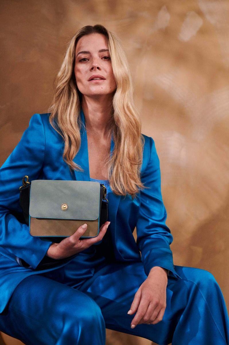 Pip Studio Fenna Schoudertas Klein Uni Blauw Rood