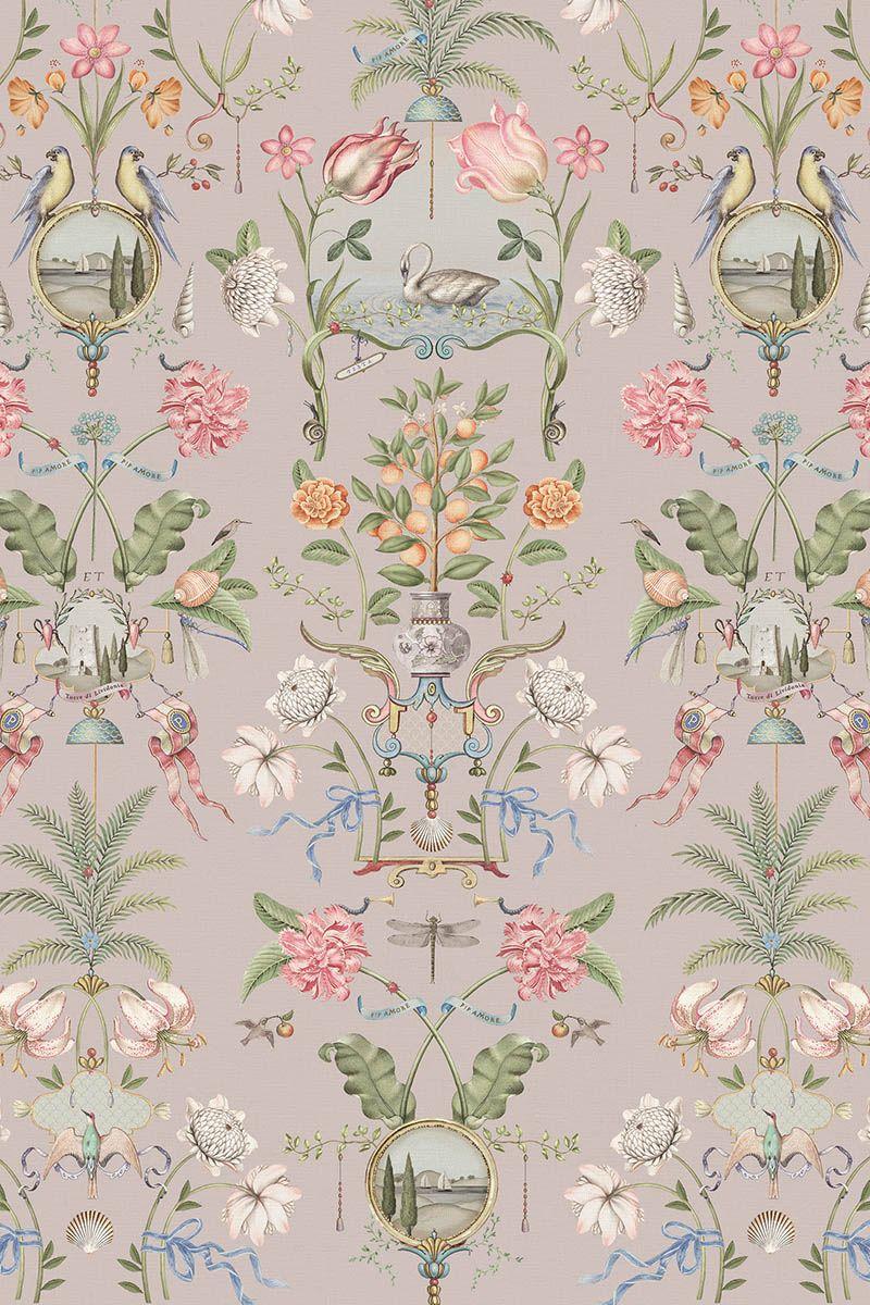 Pip Studio Pip Studio Festa Di Lividonia Infinito Wallpower Licht Mauve Wit