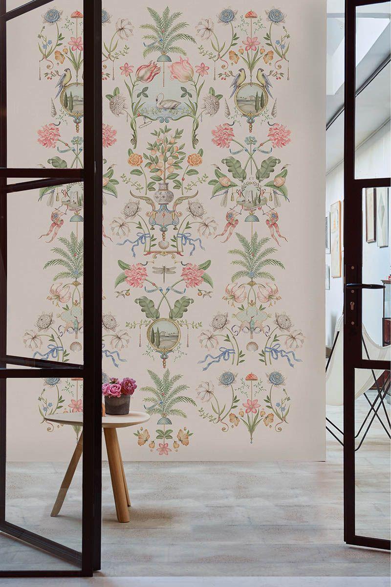 Pip Studio Pip Studio Festa Di Lividonia Wallpower Gebroken Wit Paars