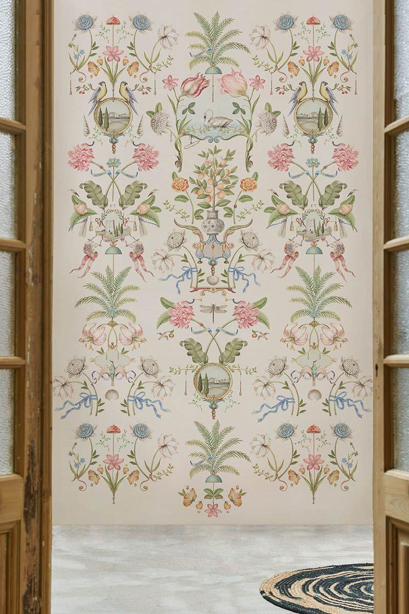 pip studio Pip Studio Festa di Lividonia Wallpower Gebroken Wit Paars