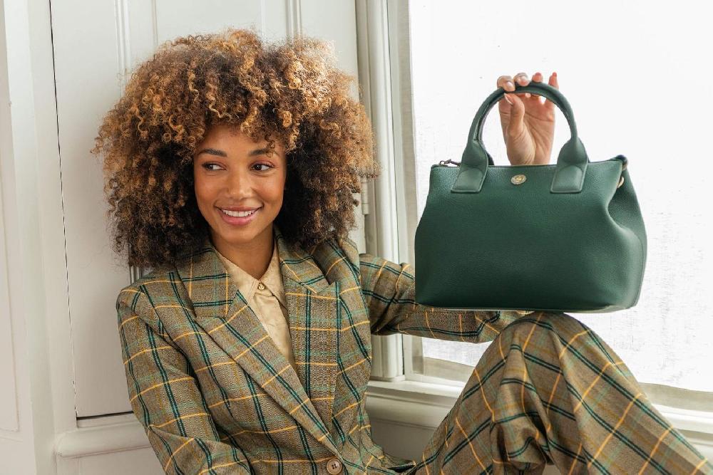 Pip Studio Fia Schoudertas Medium Groen Groen