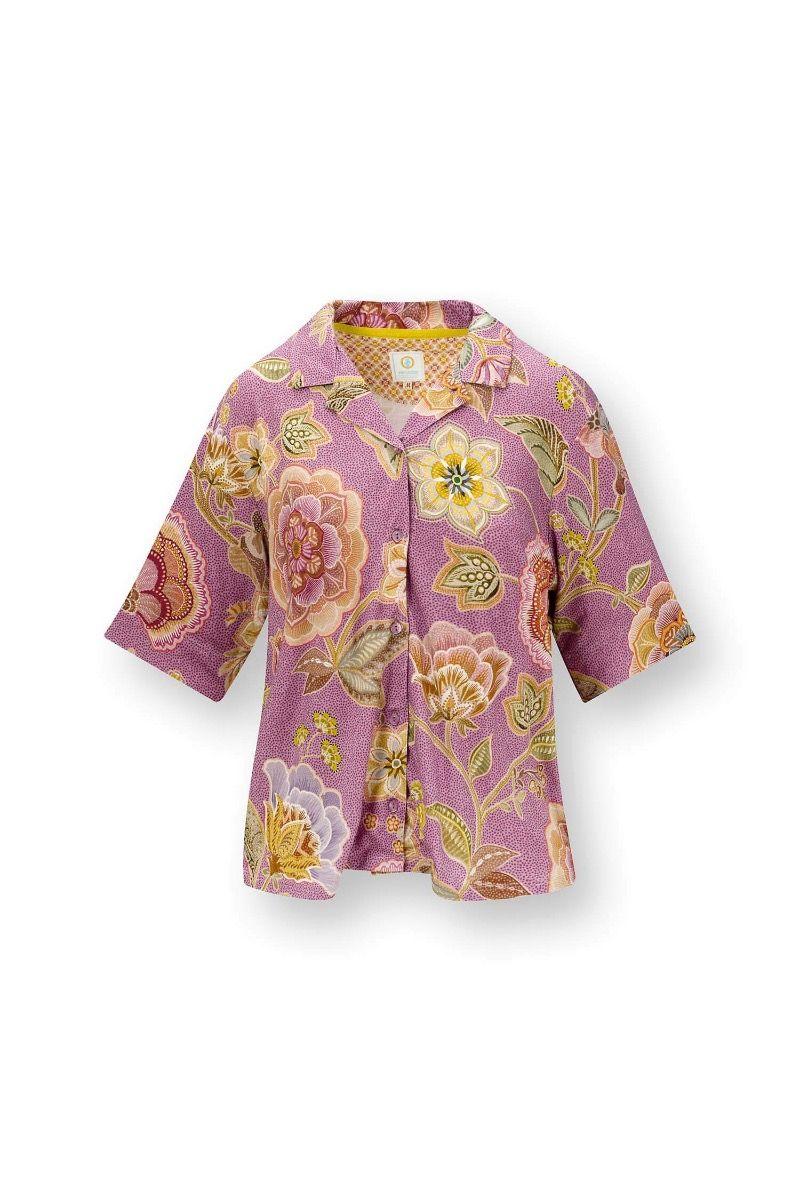 pip studio Flora Top Korte Mouw Matata Lila Paars