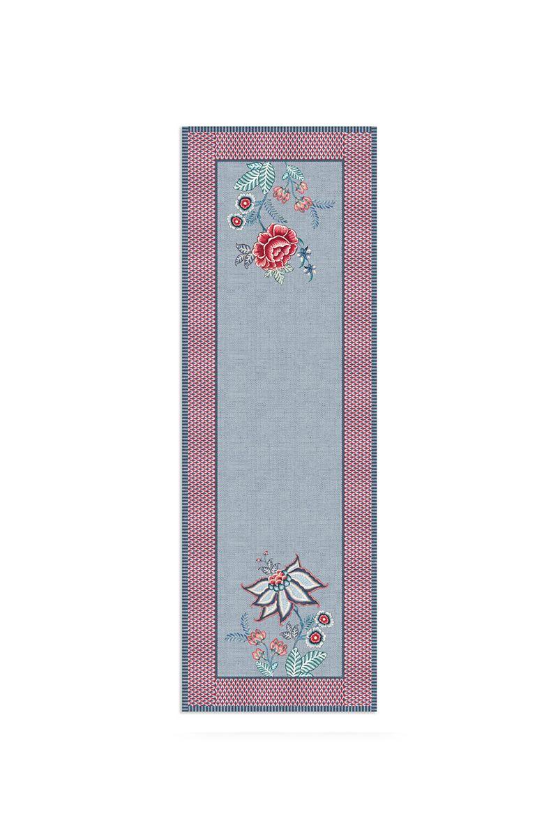 pip studio Flower Festival Tafelloper Blauw Roze