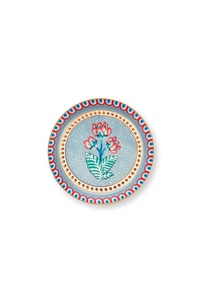 pip studio Flower Festival Theetip Lichtblauw Roze