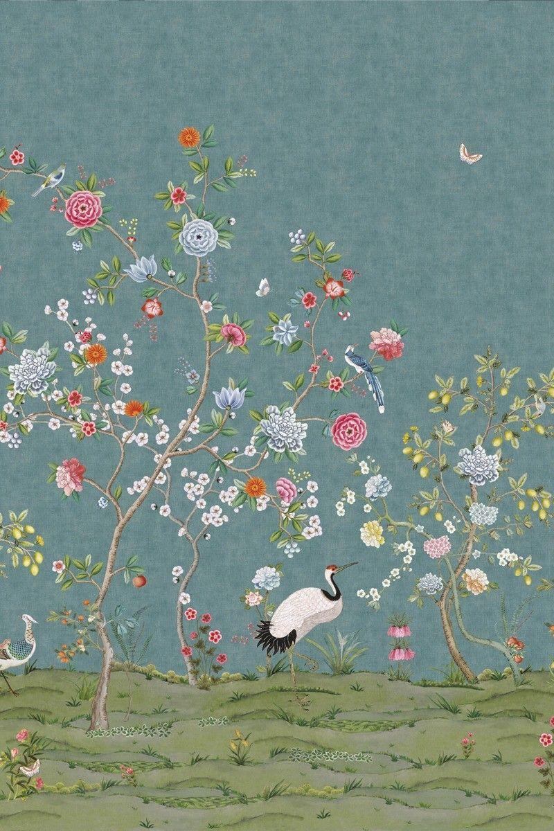 Pip Studio Pip Studio Good Morning Wallpower Donkerblauw