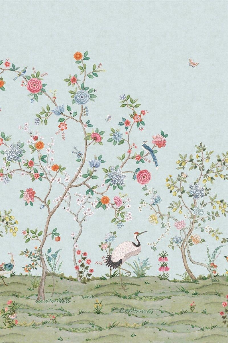 Pip Studio Pip Studio Good Morning Wallpower Lichtblauw Blauw