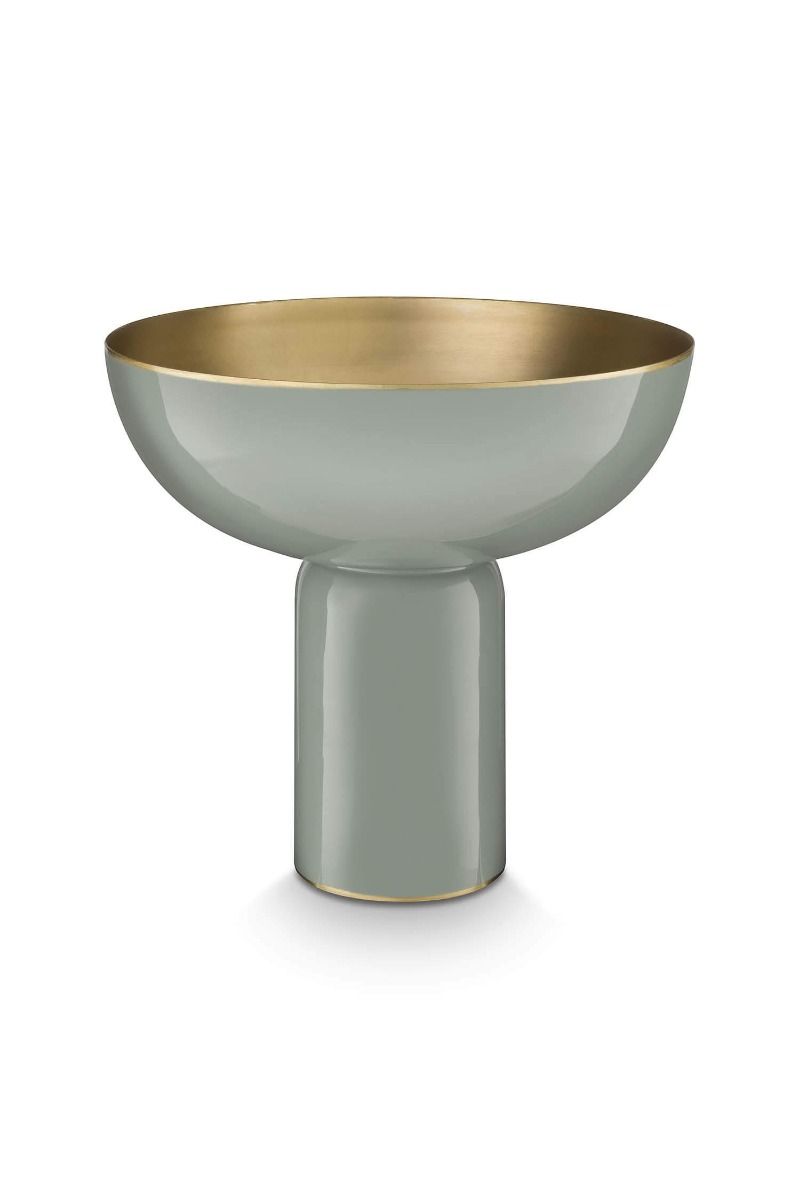 pip studio Hoge Schaal Metaal Groen 23cm