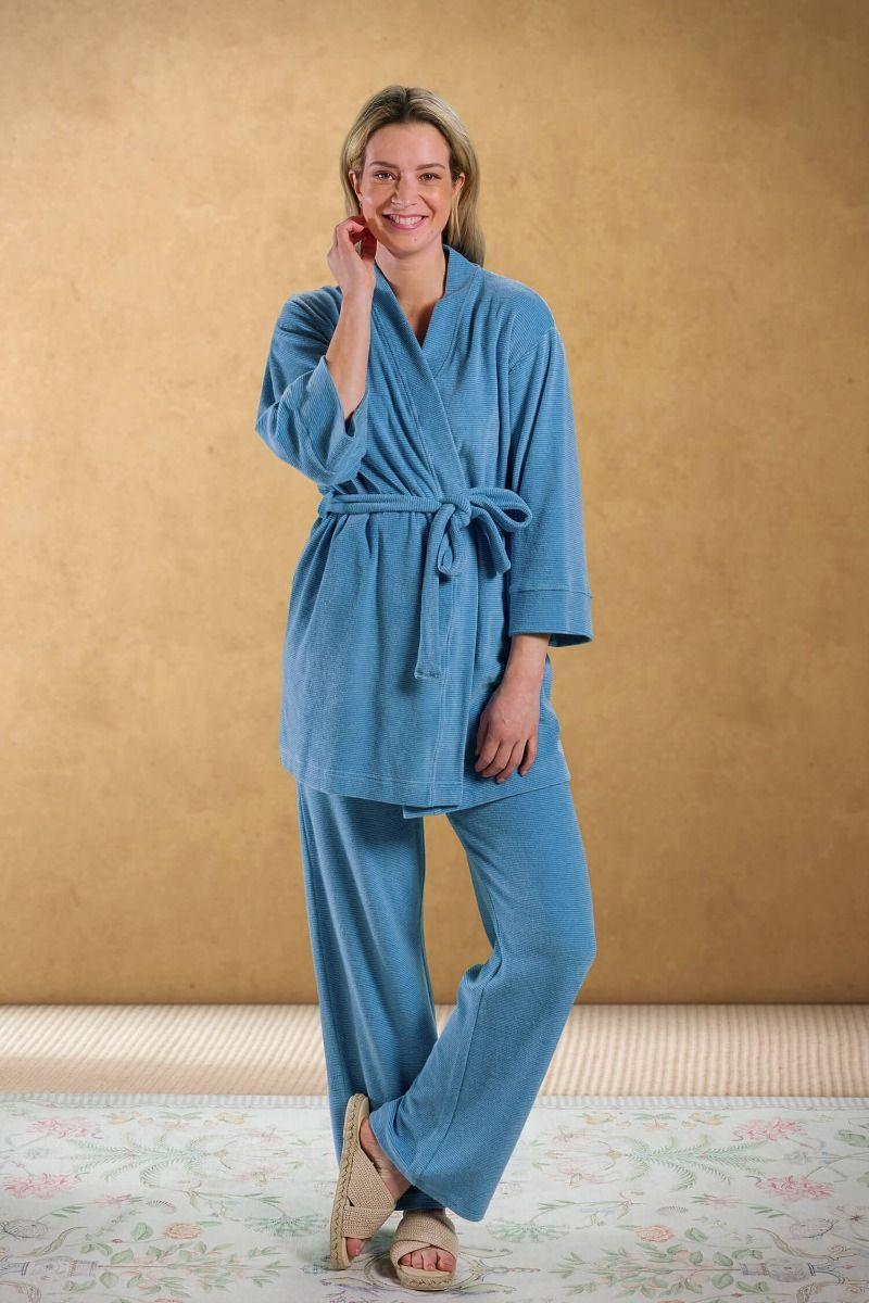 Pip Studio Kimono Petite Sumo Stripe Blauw