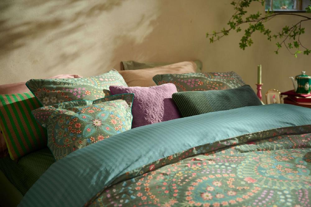 Pip Studio Kussensloop Alfombra Groen Zand