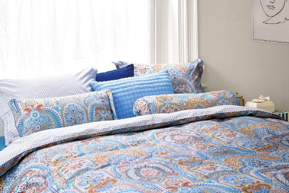 Pip Studio Kussensloop Jabali Flower Blauw Blauw