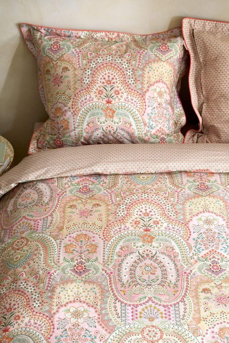 pip studio Kussensloop Jabali Flower Koraal Blauw