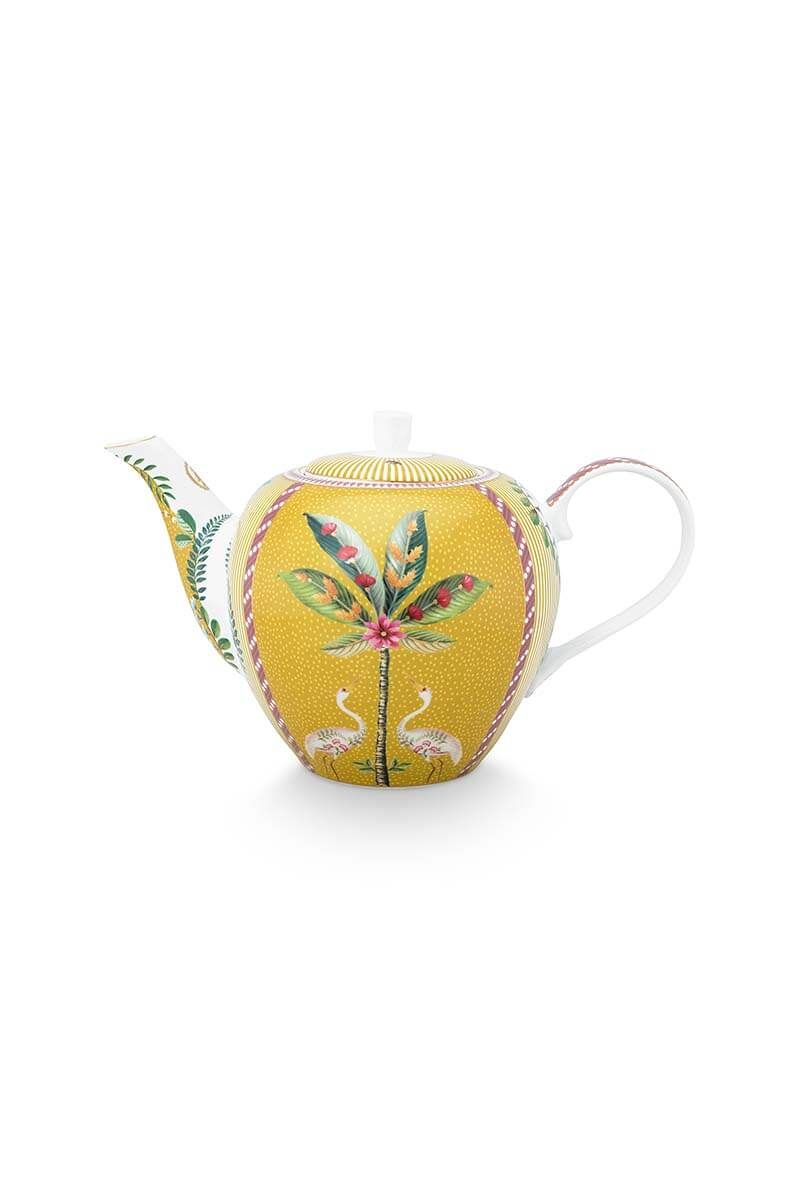 pip studio La Majorelle Theepot Groot Geel Roze