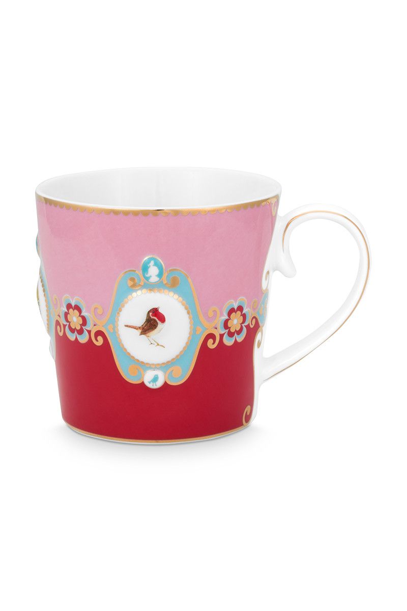 pip studio Love Birds Mok Groot Rood/Roze