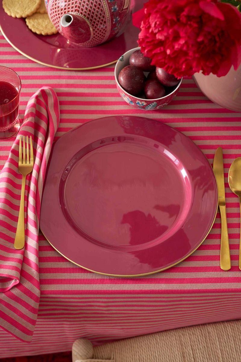 Pip Studio Metalen Schaal Roze 32cm