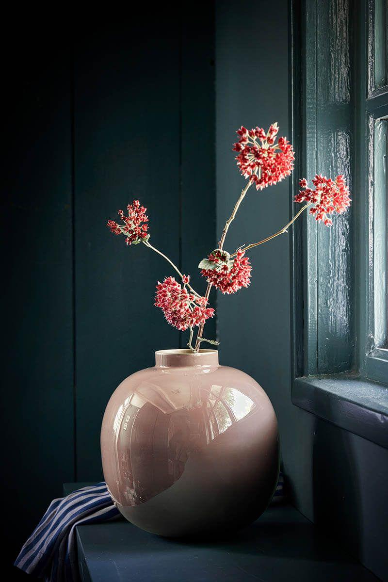 Pip Studio Metalen Vaas Bruin 23cm