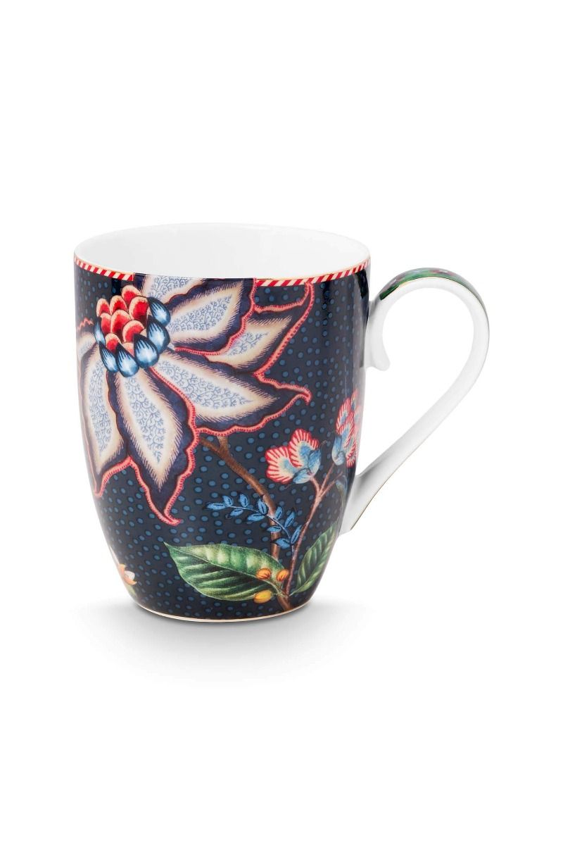 pip studio Mok Groot Flower Blues Blauw