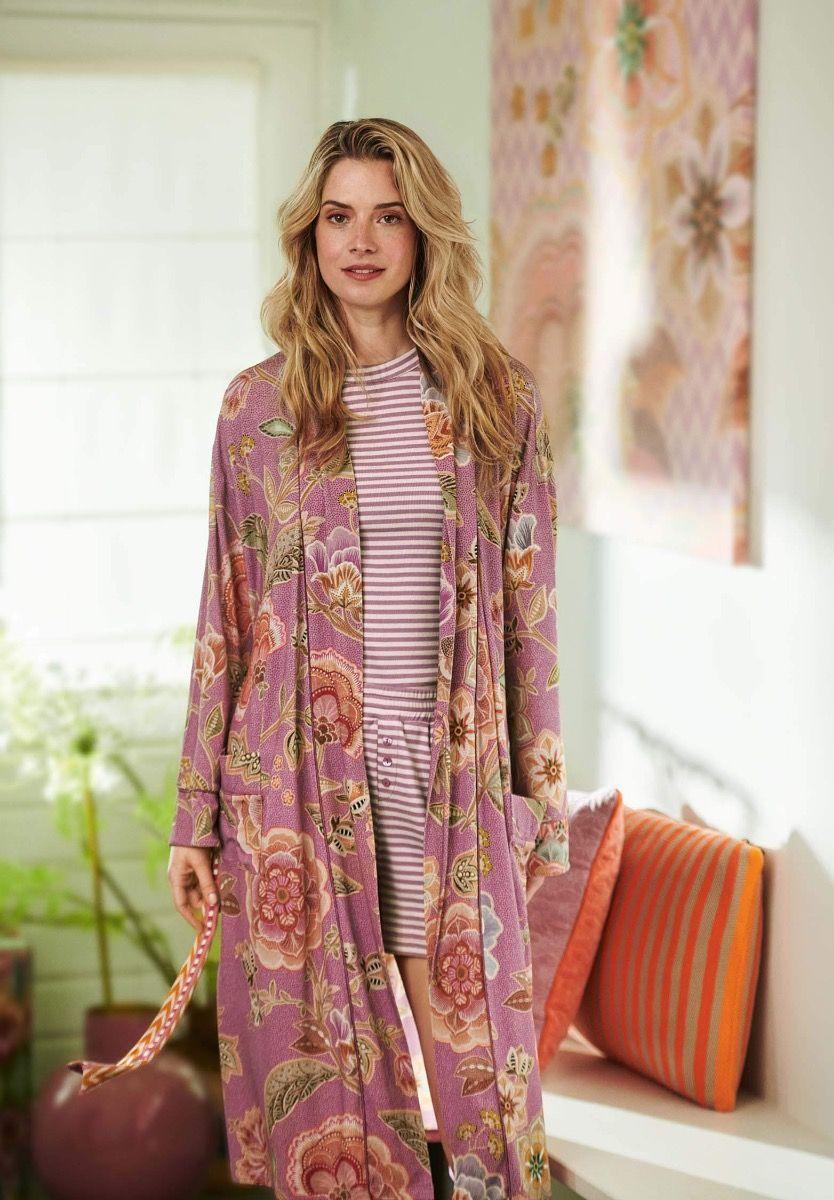 Pip Studio Nisha Kimono Matata Lila Blauw