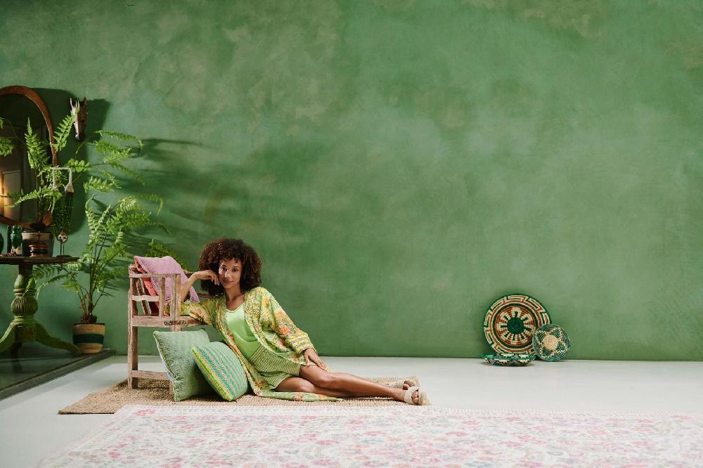 Pip Studio Noa Kimono Hakuna Licht Groen Paars