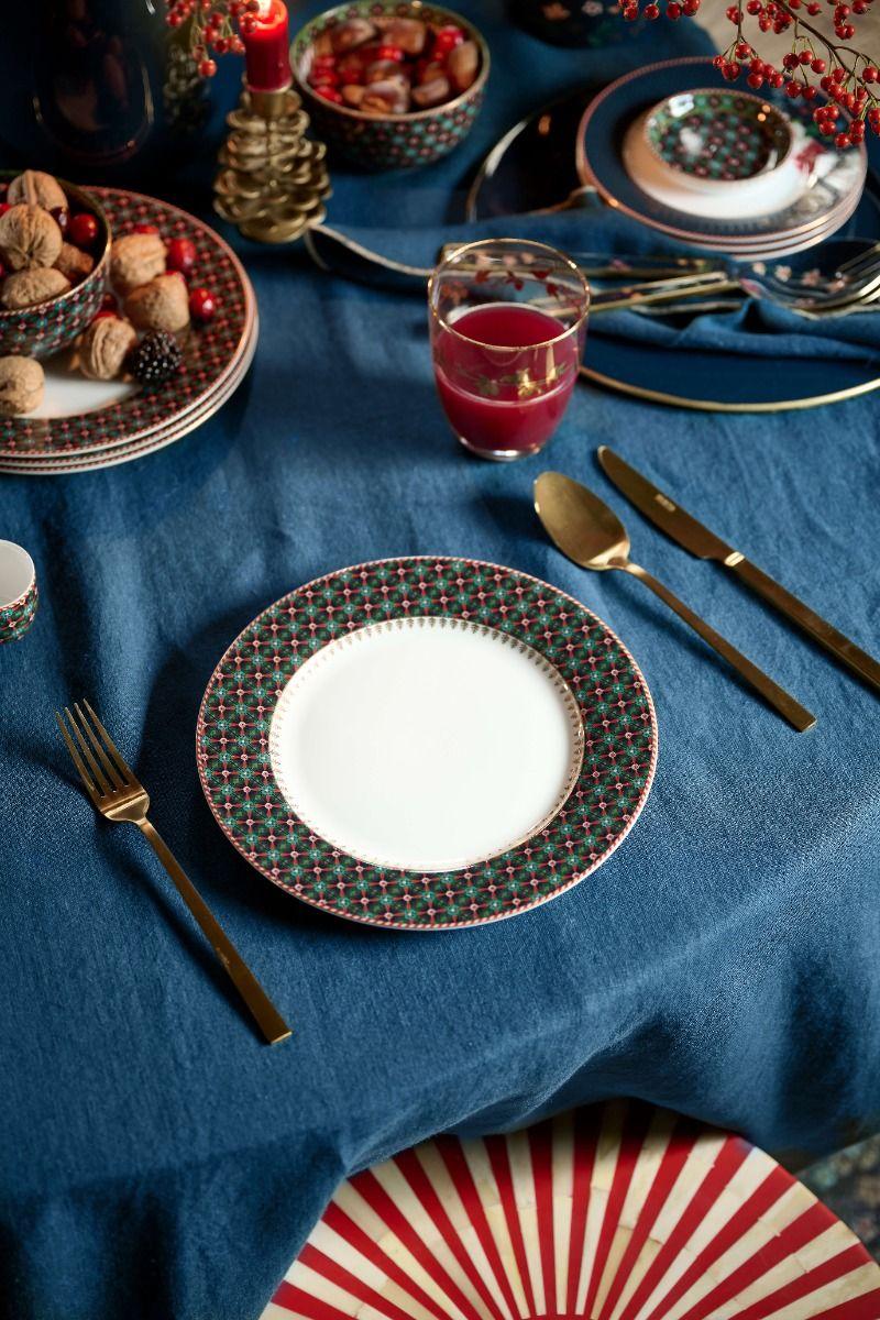 Pip Studio Ontbijtbord Clover Groen 23cm