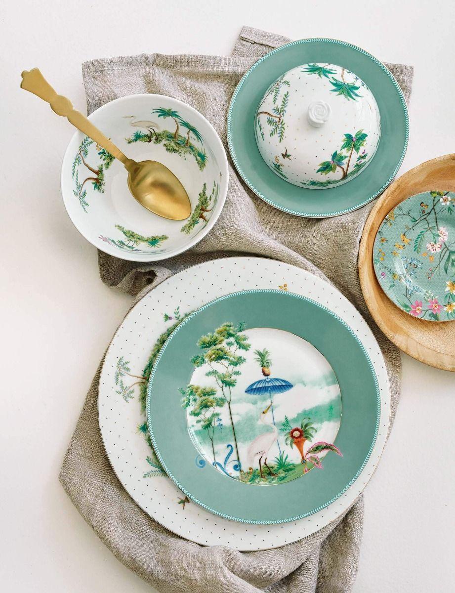 Pip Studio Ontbijtbord Jolie Stippen Goud 23cm