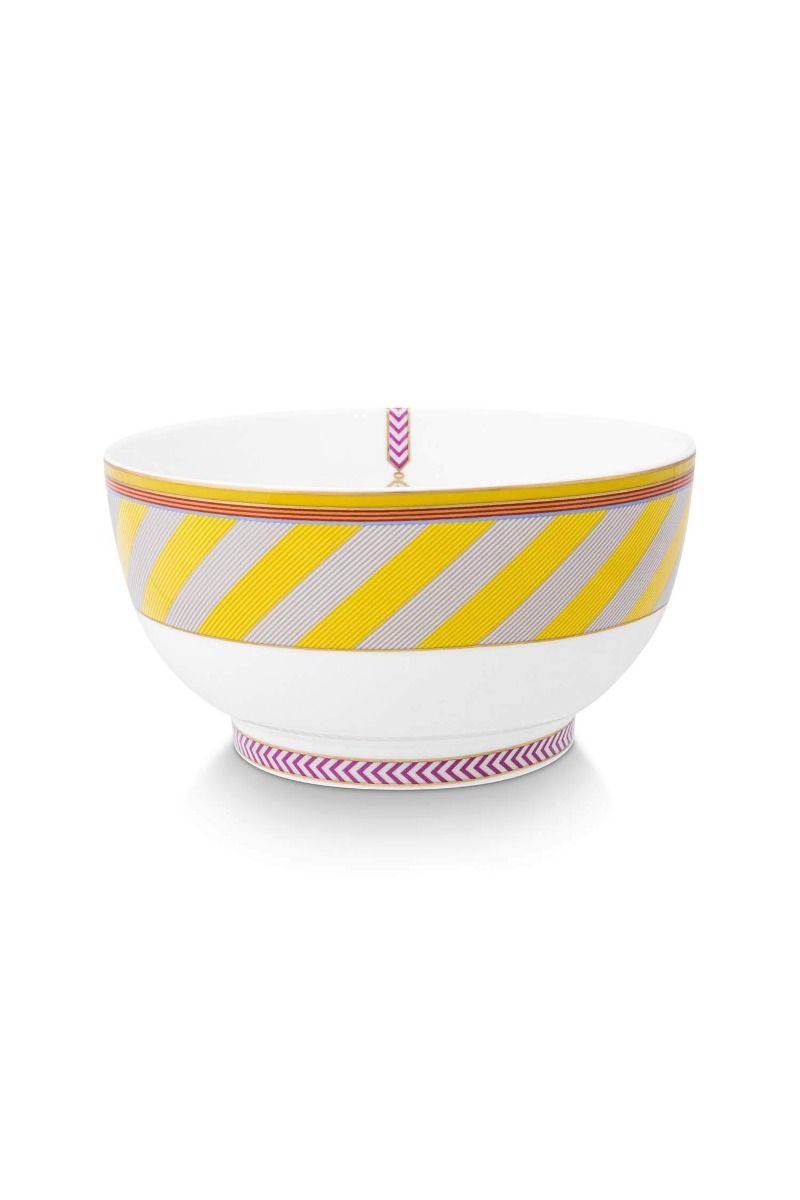 pip studio Pip Chique Stripes Kom Geel 20.5cm
