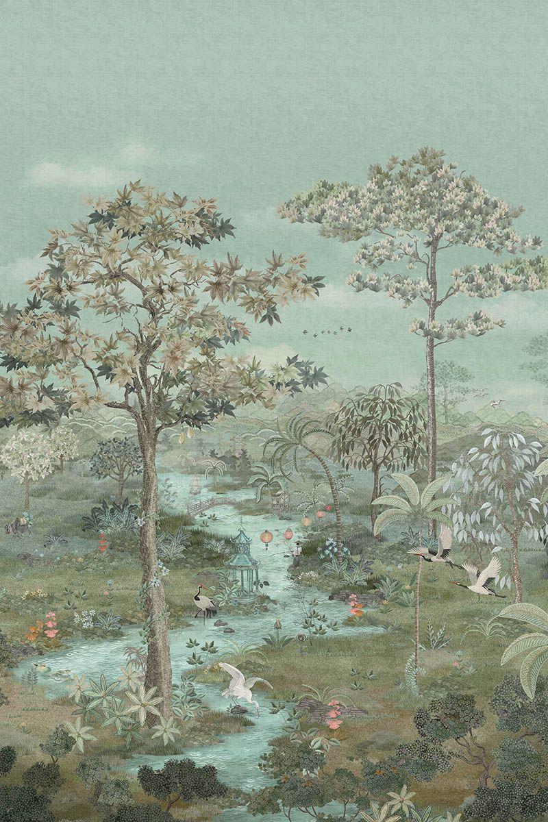 Pip Studio Pip Studio Pip Paradise Wallpower Groen