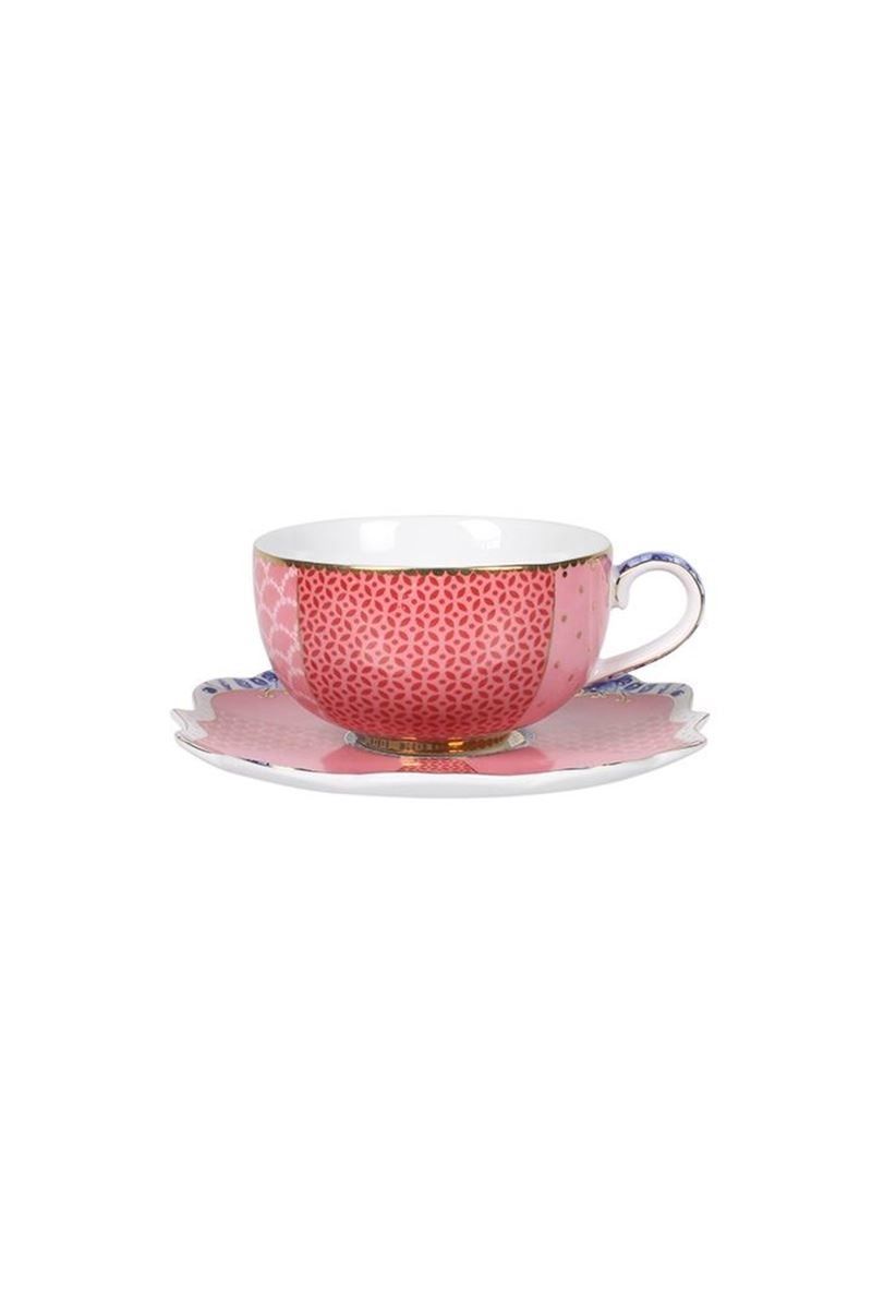 Pip Studio Royal Multi Espresso Kop & Schotel Roze