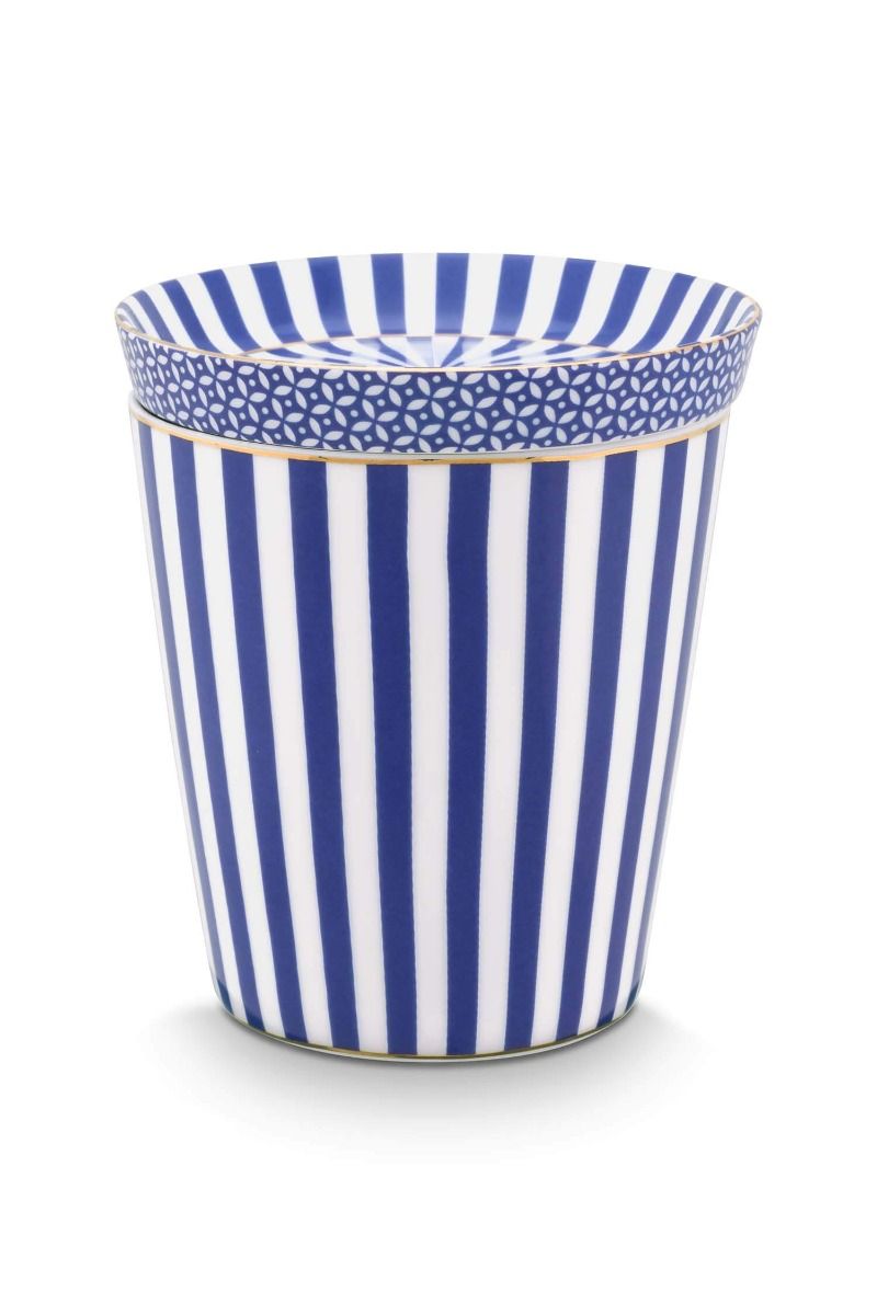 Pip Studio Royal Stripes Mok & Theetip Blauw