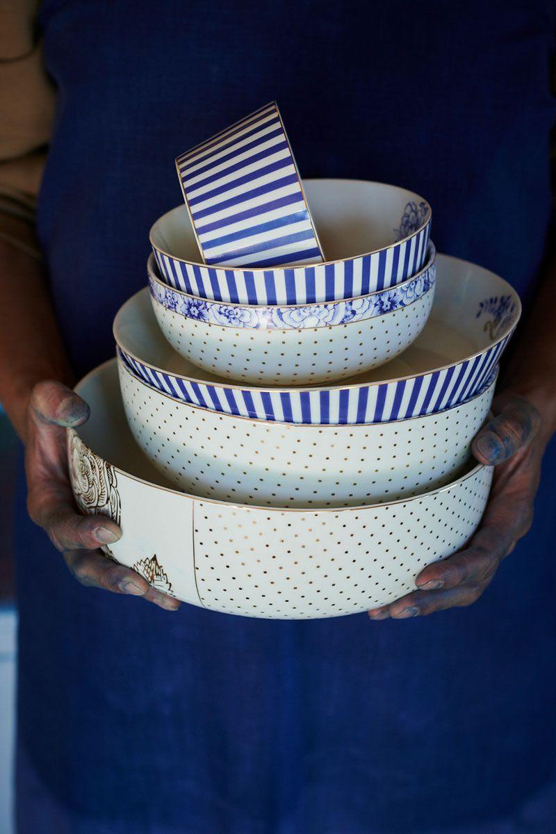 Pip Studio Royal White Kom 23 Cm