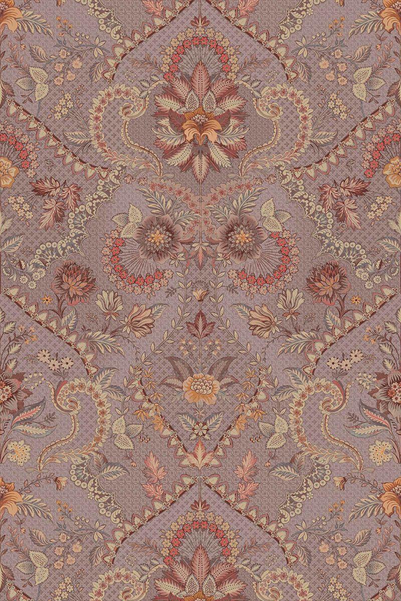 Pip Studio Pip Studio Saluti Vinylbehang Mauve Blauw