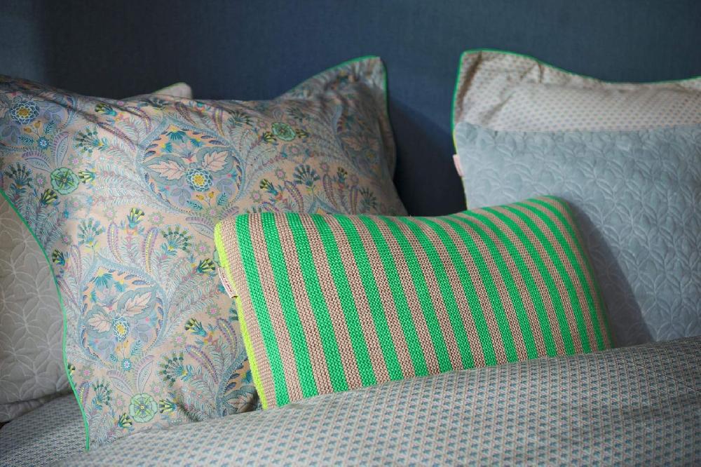 Pip Studio Sierkussen Bonsoir Stripe Groen Groen