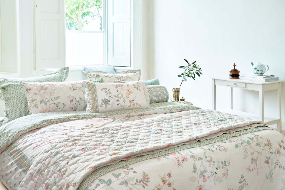 Pip Studio Sierkussen Kili Flower Wit Groen