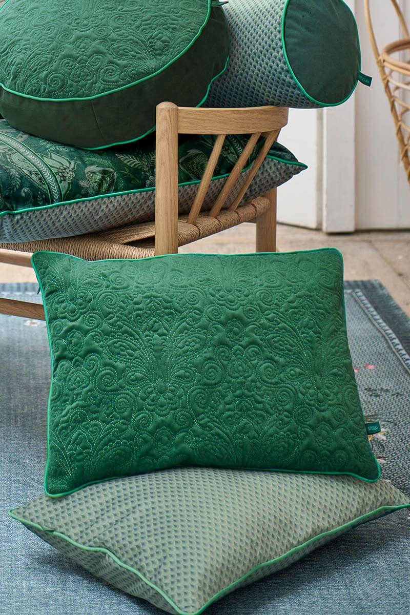 Pip Studio Sierkussen Quiltey Days Groen Blauw