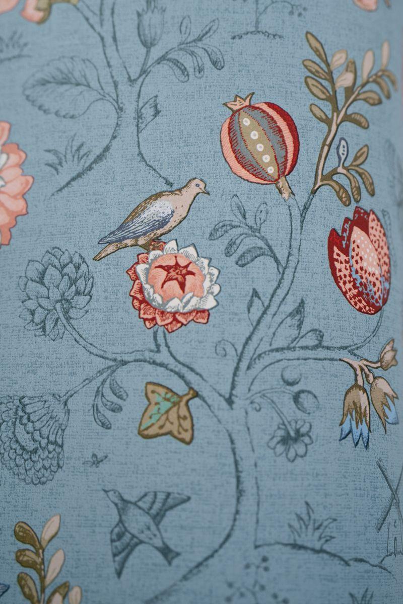 Pip Studio Pip Studio Spring To Life Vliesbehang Licht Blauw Wit