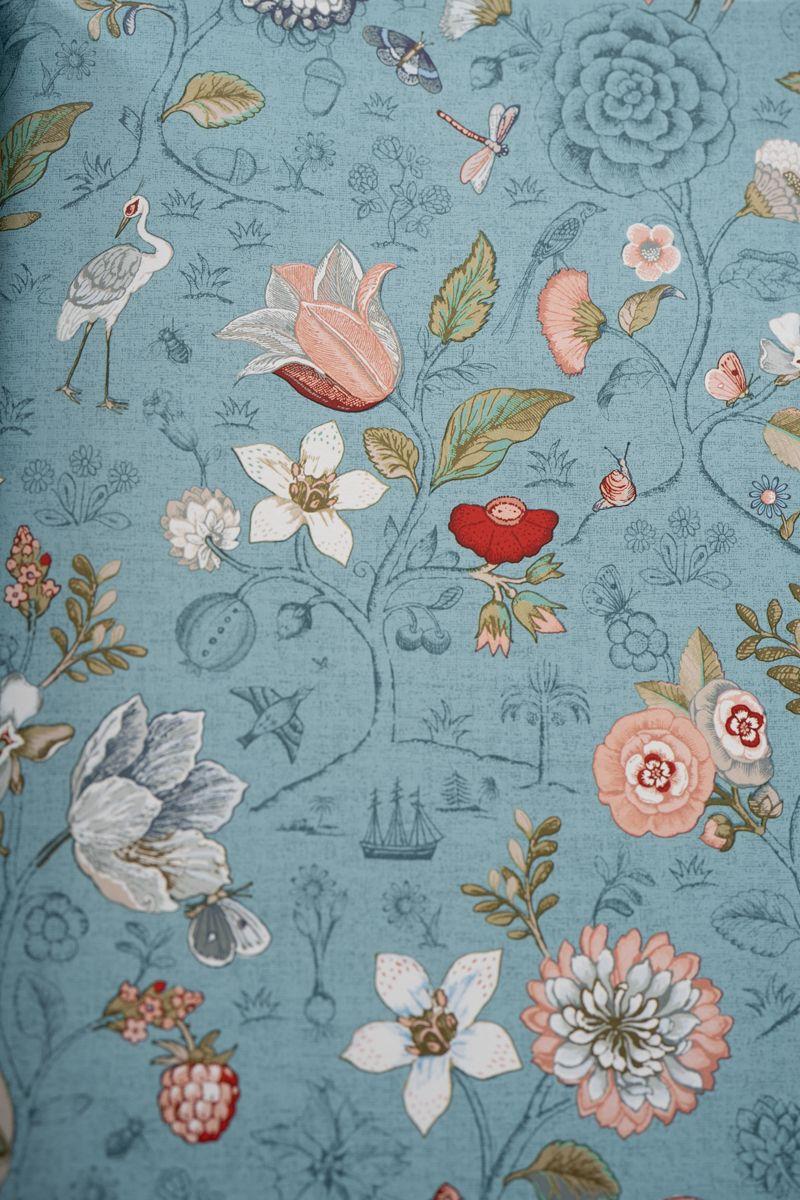 Pip Studio Pip Studio Spring To Life Vliesbehang Zee Blauw Wit