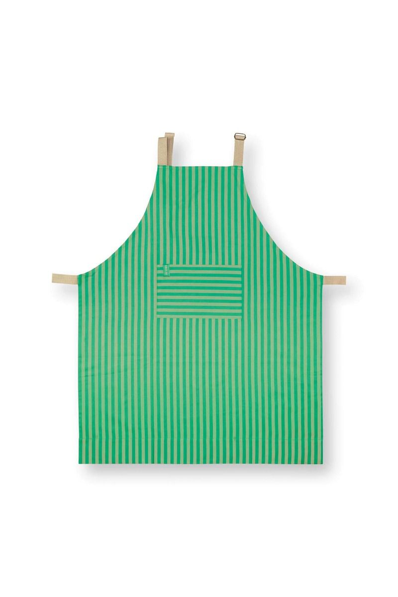 pip studio Stripes Keukenschort Groen Groen