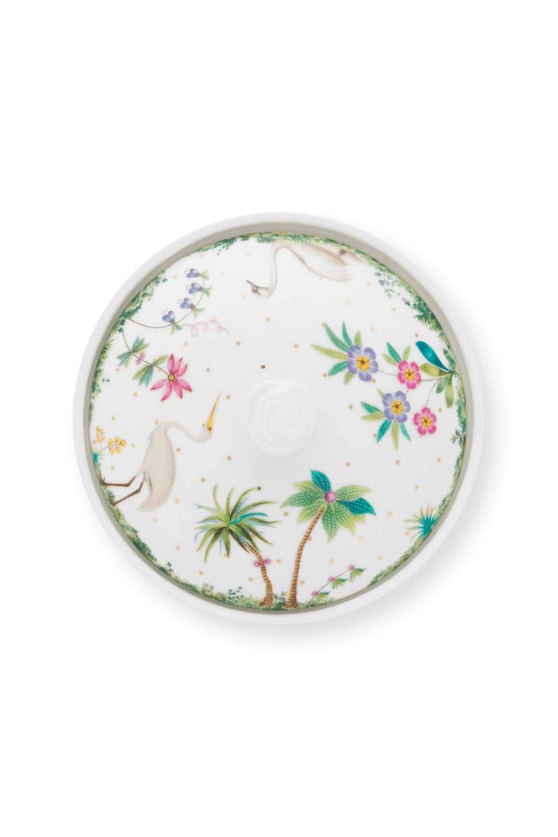 Pip Studio Suikerpot Jolie Stippen Goud Blauw Wit