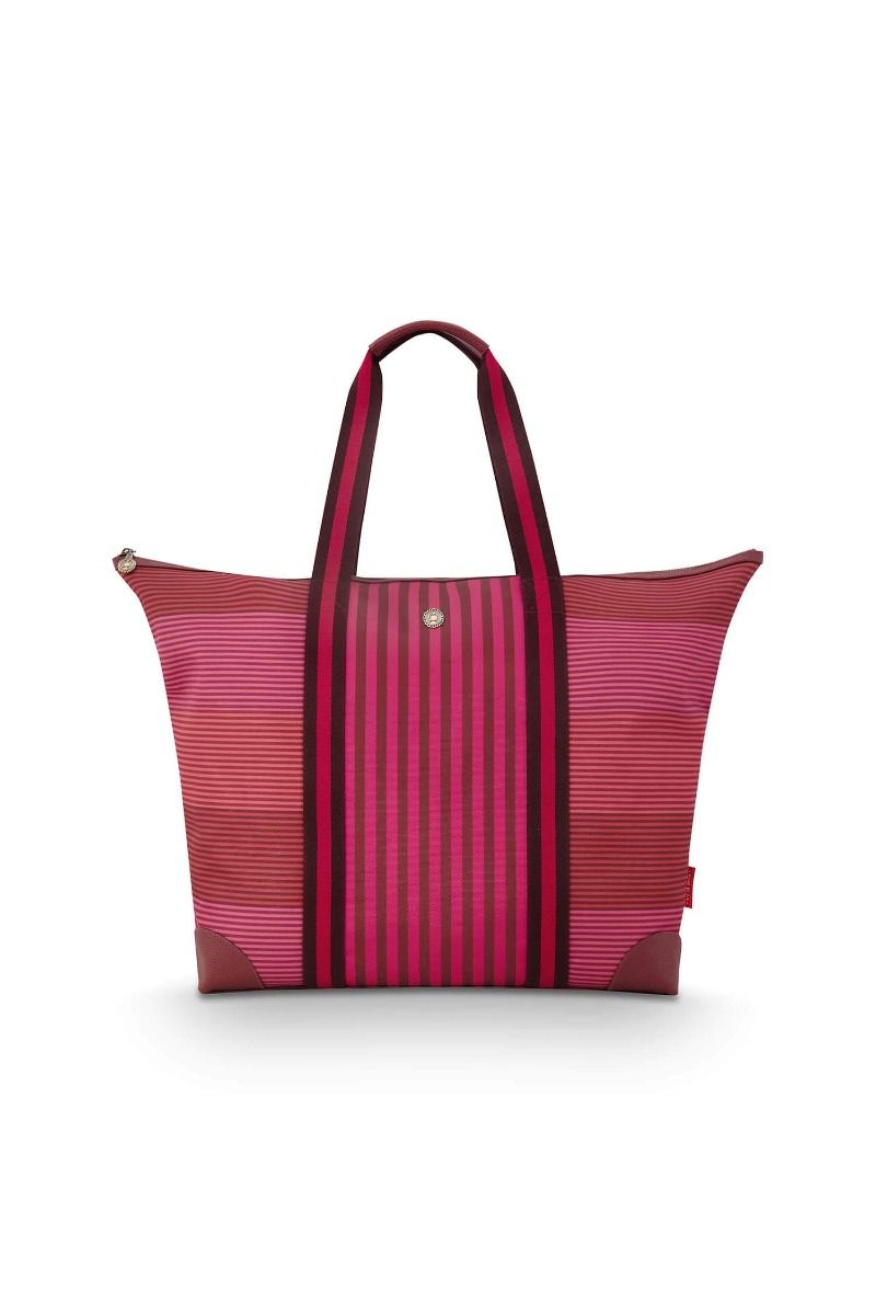 pip studio Tilda Tote Bag Large Streep Roze Blauw