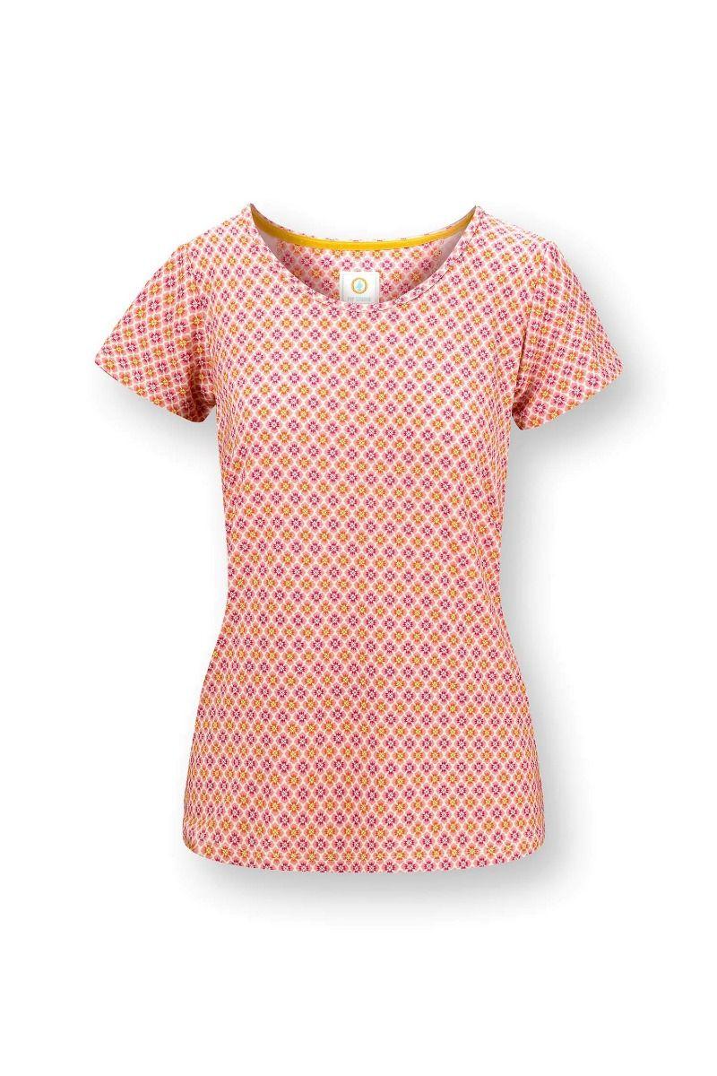 Pip Studio Tilly Top Korte Mouw Mojo Roze Roze