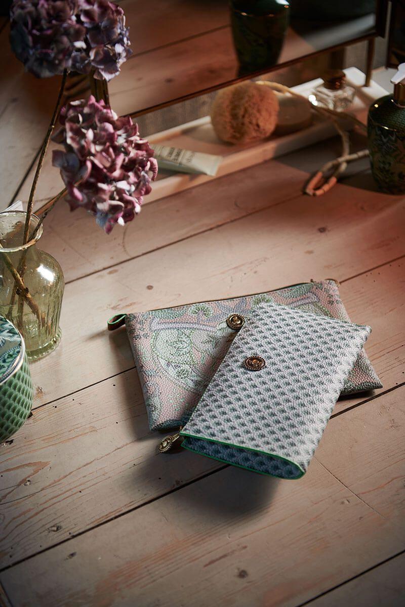 Pip Studio Toilettas Rits Suki Groen Roze