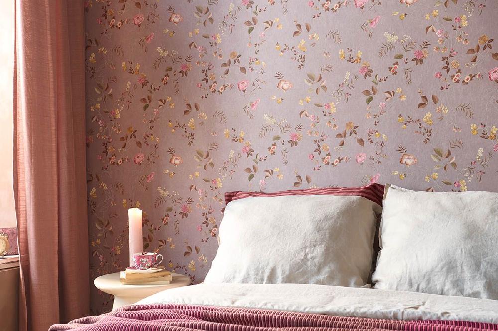 Pip Studio Pip Studio Tokyo Blossom Vliesbehang Roze Mauve Geel