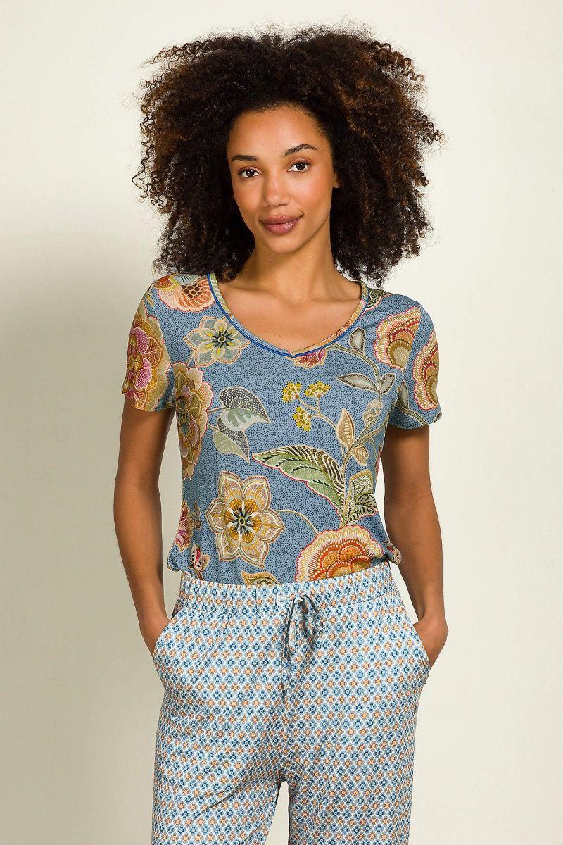 Pip Studio Toy Top Korte Mouw Matata Blauw Groen