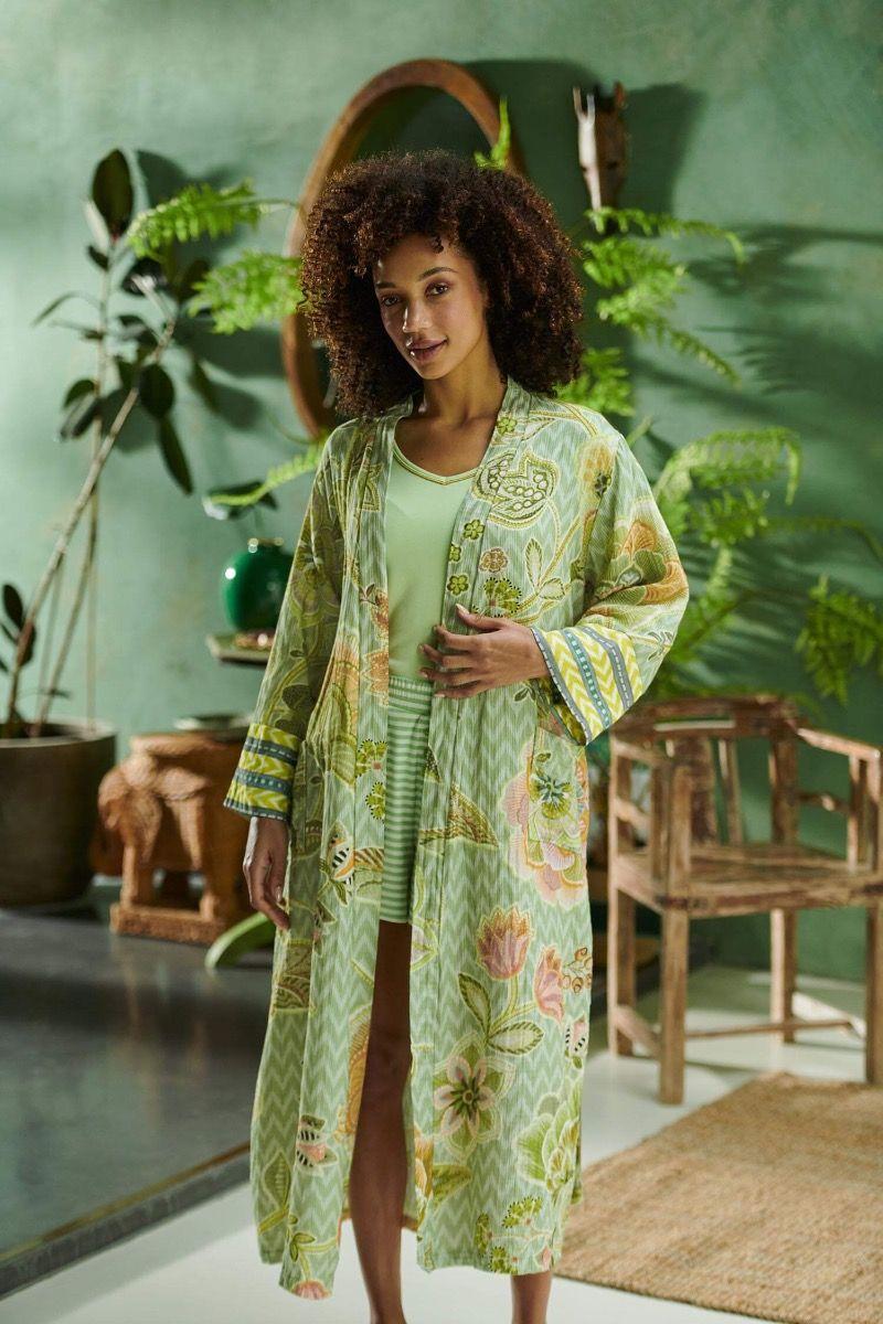 Pip Studio Toy Top Korte Mouw Solid Groen Wit