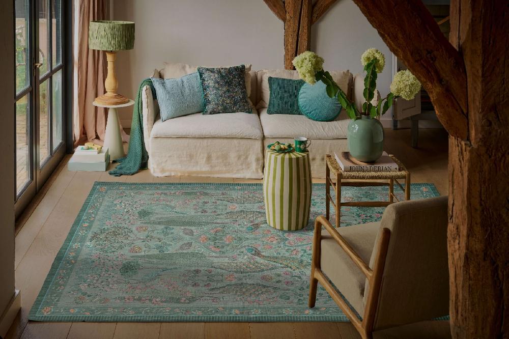 Pip Studio Vloerkleed Pavoni By Pip Groen Groen