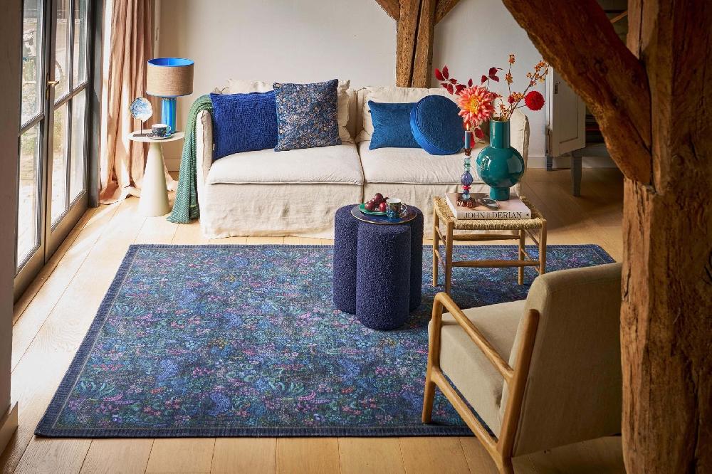 Pip Studio Vloerkleed Querida By Pip Donkerblauw