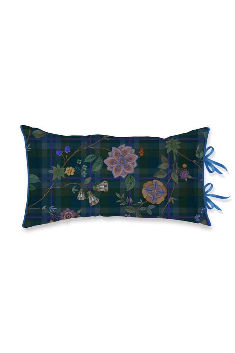 Pip Studio Rechthoekig Sierkussen Flores Felices Donkerblauw