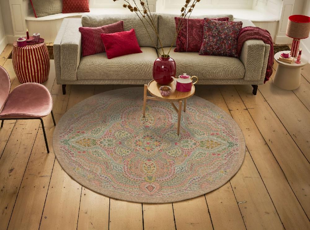 Pip Studio Rond Vloerkleed Alfombra By Pip Zand Zand
