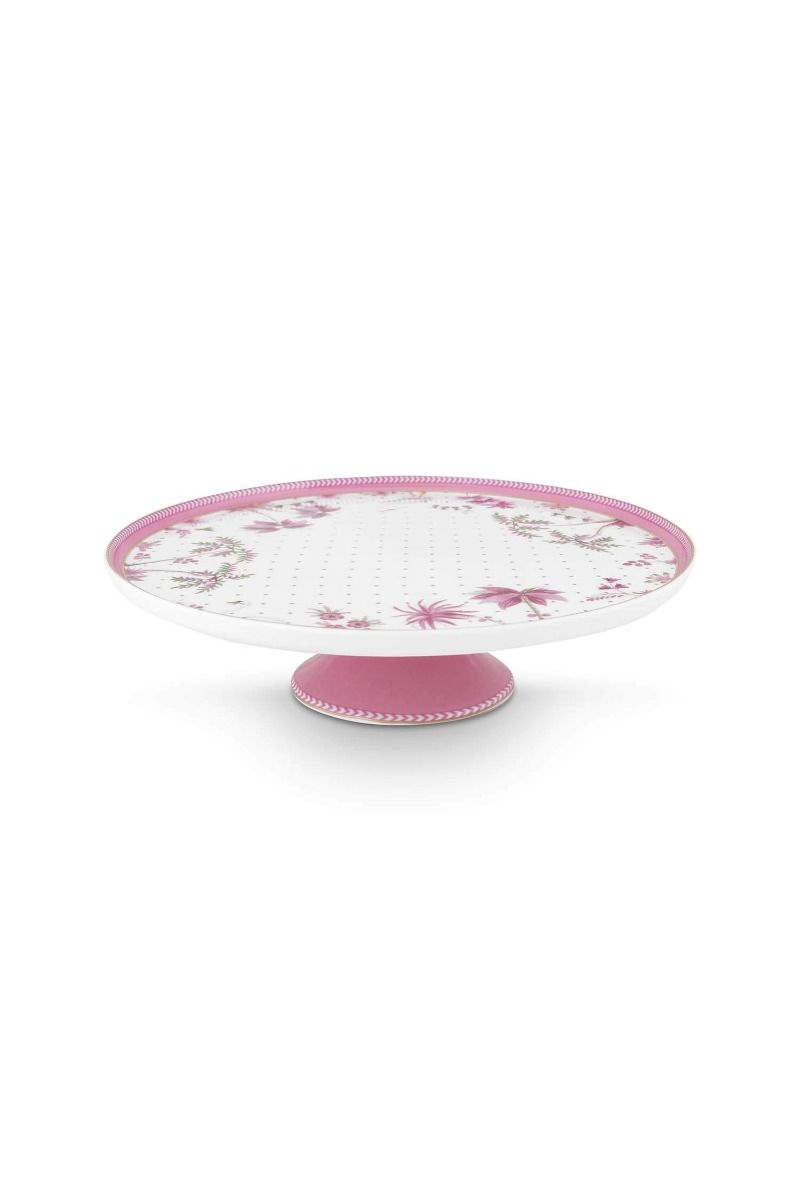 pip studio Taartplateau Klein Jolie Stippen Goud Roze