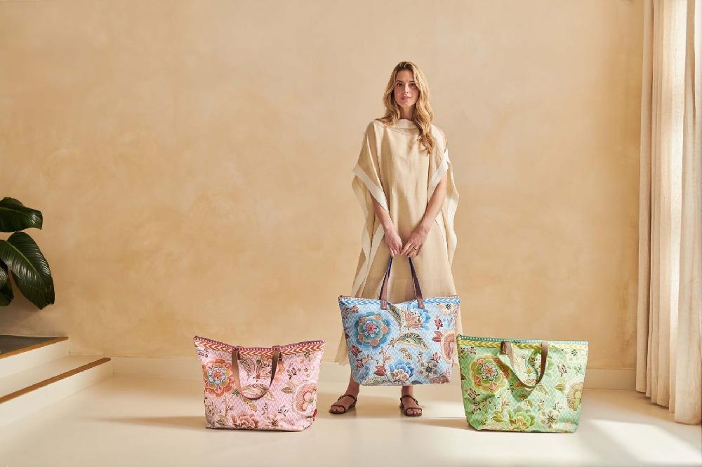 Pip Studio Tilda Tote Bag Large Hakuna Blauw Oranje