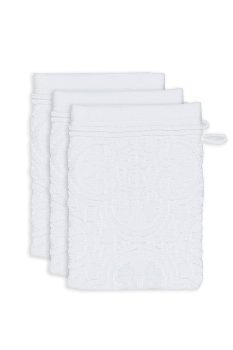 Pip Studio Washandje Set/3 Tile De Pip Wit 16x22 Cm Wit